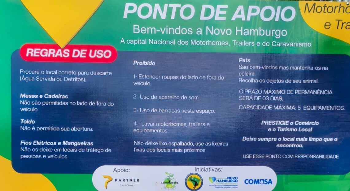 Novo Hamburgo inaugura dois pontos de apoio aos caravanistas