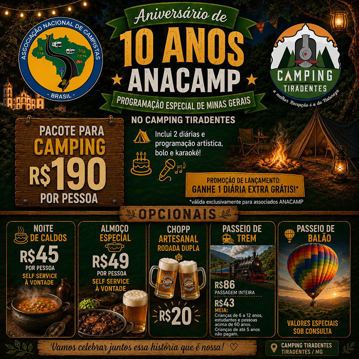 Anacamp celebrará 10 anos com encontros em vários Estados