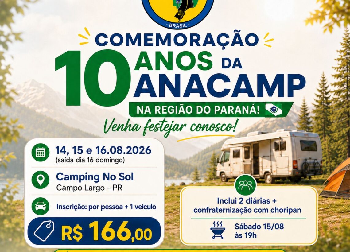 Anacamp celebrará 10 anos com encontros em vários Estados
